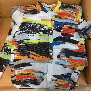 Vince Camuto Print Button-Up Shirt